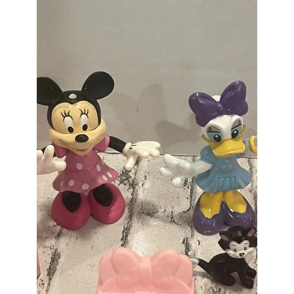 Minnie Mouse Bow Sweet Home Dollhouse Furniture Accessories Disney Toy Set Lot